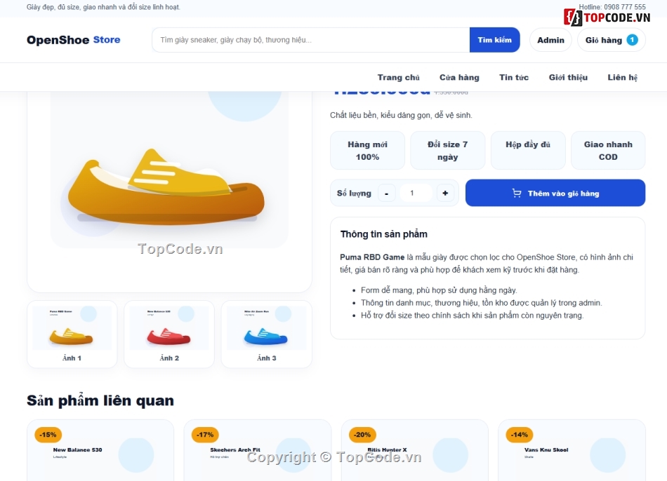 web bán giày,website bán giày,bán web